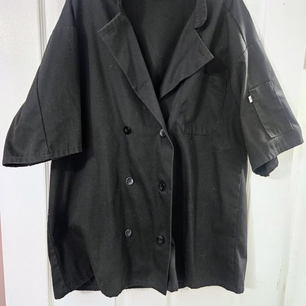 Uncommon Threads Chef black short sleeve button down Size L - Picture 2 of 7